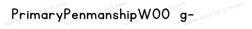 KGPrimaryPenmanshipW00 Rg字体转换